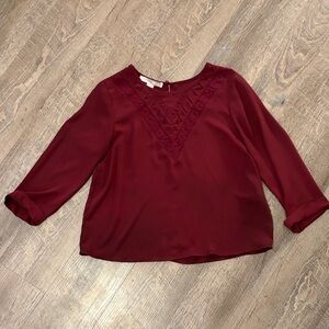Forever 21 Deep Red Blouse